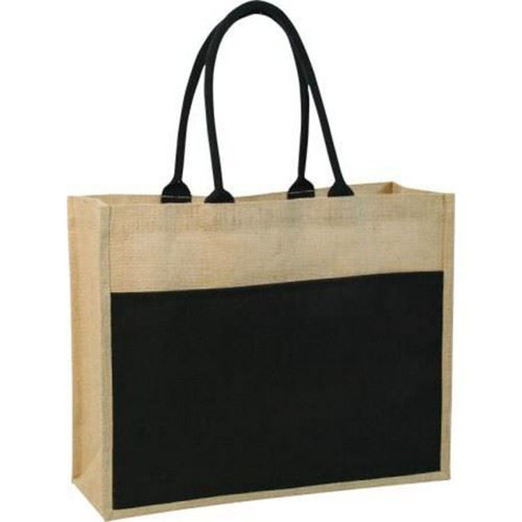 Picture of Contrast Eco Jute Bag