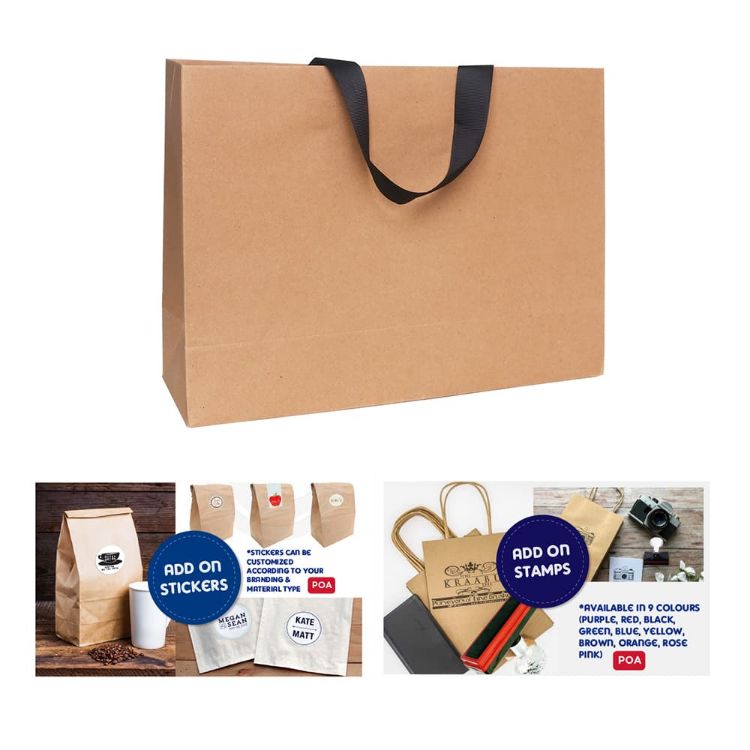 Picture of Small Paper Bag with Flat Handle(250 x 170 x 80mm)