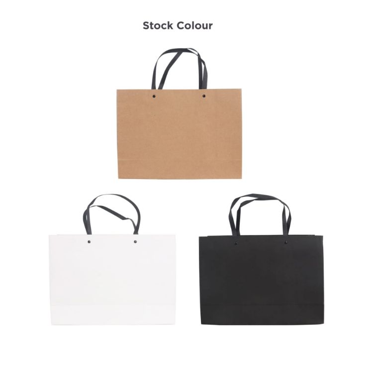 Picture of Large Crosswise Paper Bag with Knitted Handle(420 x 300 x 120mm)