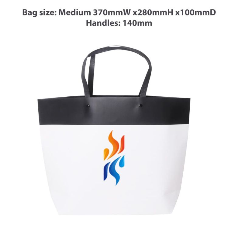 Picture of Medium Black&White Boutique Paper Bag(370 x 280 x 100mm)