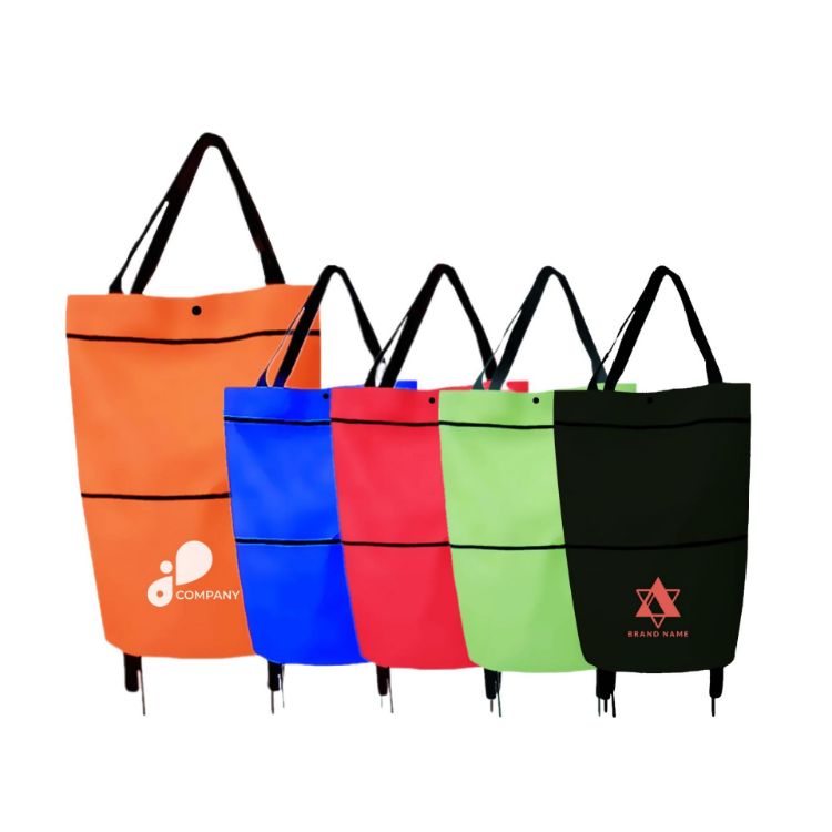 Picture of 2 in 1 Collapsible Shopping Trolley Bag