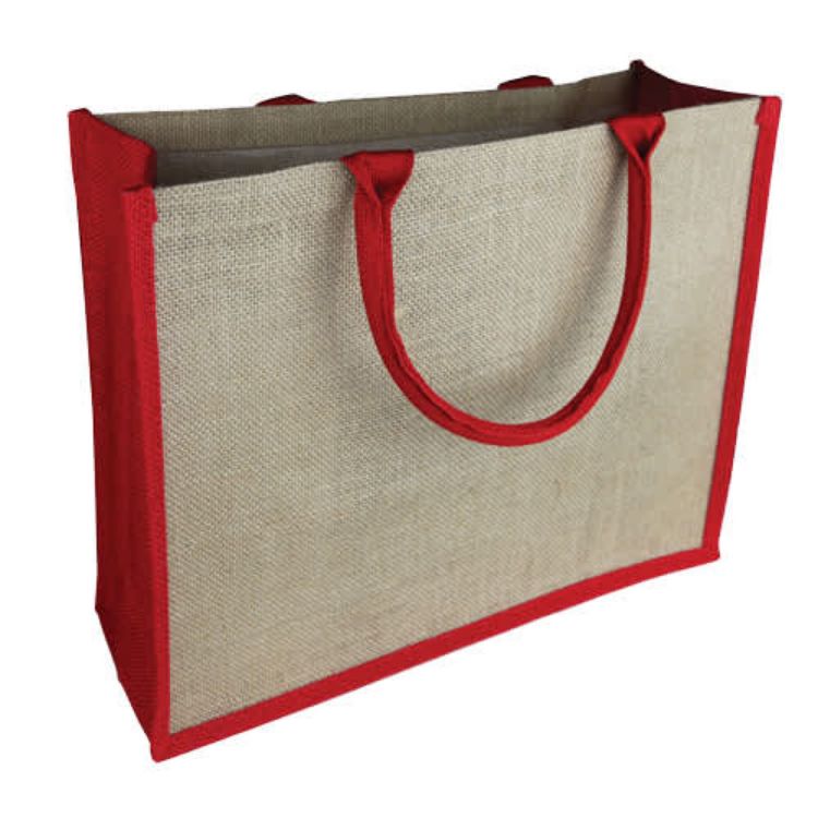 Picture of Coloured Jute Tote Bag