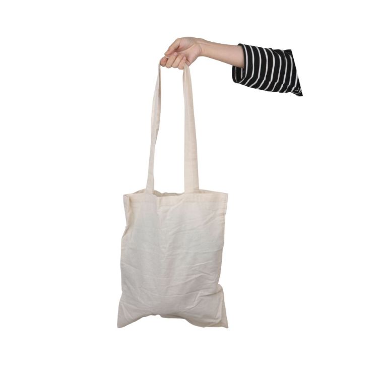 Picture of 140gsm Long Handle Calico Bag