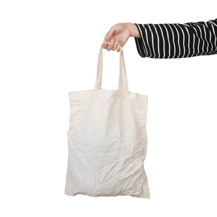 Picture of 140gsm Short Handle Calico Bag