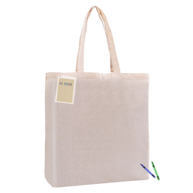 Picture of Colouring Calico Bag with Gusset