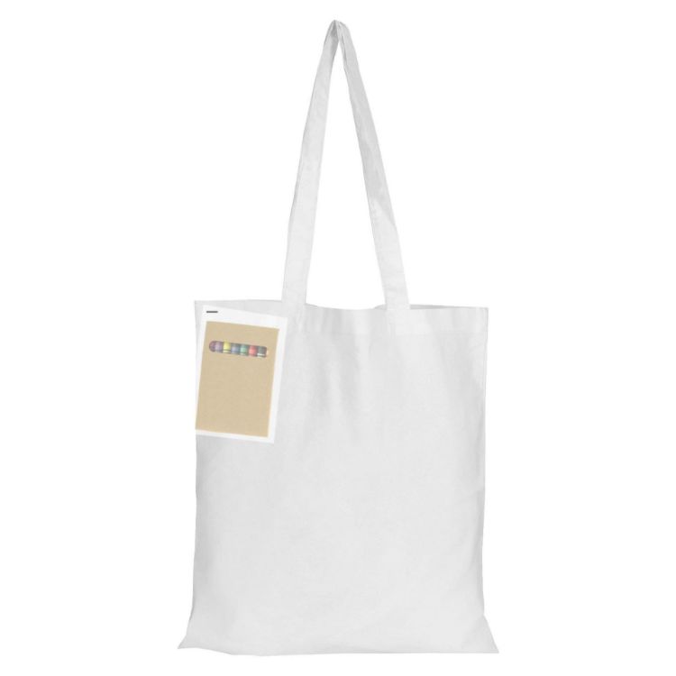 Picture of Colouring White Calico Bag No Gusset