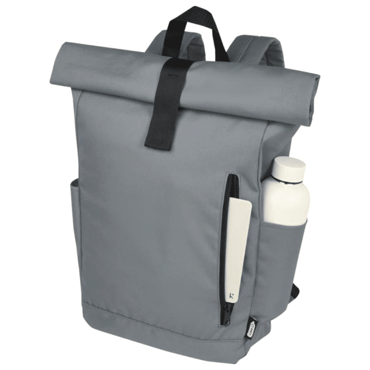 Picture of Byron 15.6" GRS RPET Roll-Top Backpack 18L