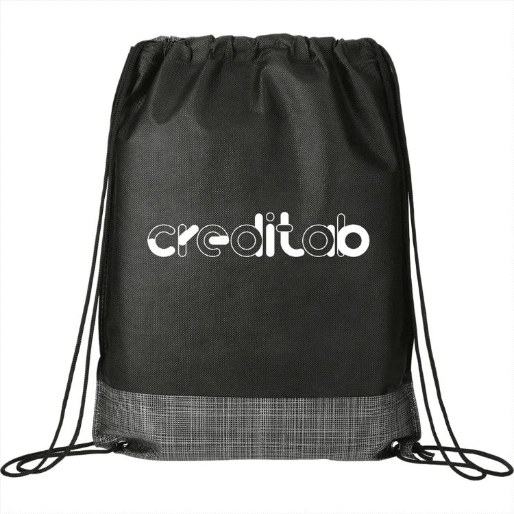 Picture of Crossweave Heat Sealed Drawstring Bag