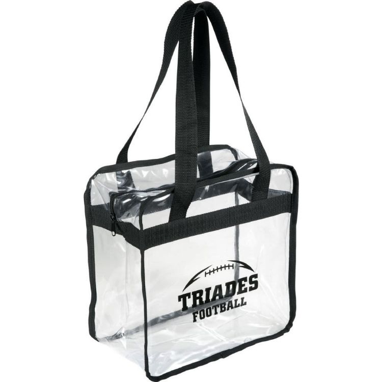 Picture of Game Day Clear Zippered Safety Tote 15L