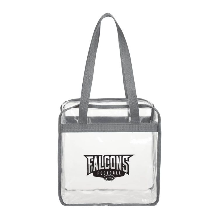 Picture of Game Day Clear Zippered Safety Tote 15L