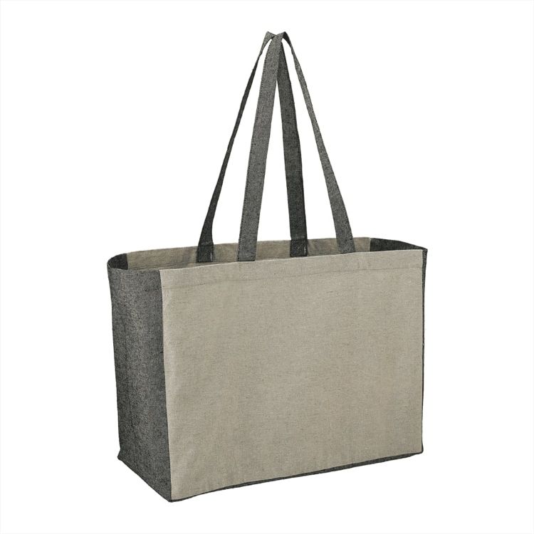 Picture of Recycled Cotton Contrast Side Shopper Tote 18L