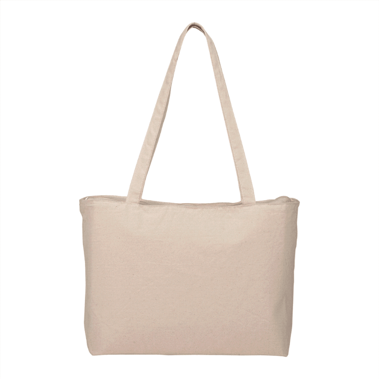 Picture of Zippered 10oz Cotton Canvas Shopper Tote